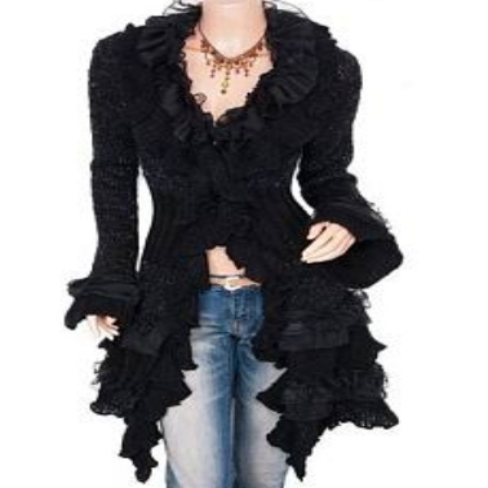Ruffle Cardigan
